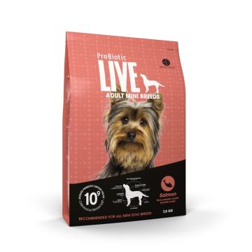 LIVE Mini Breeds Adult Laks 7,5 kg