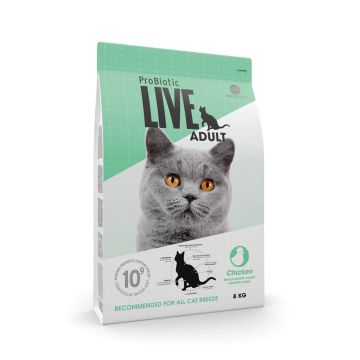 LIVE CAT Adult Kylling 8 kg